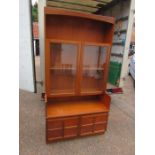 Nathan display cabinet with 2 door cupboard to base