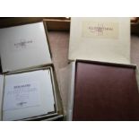 collection of wedding photo albums, frames and inserts.