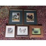 5 Framed pictures including limited edition signed print