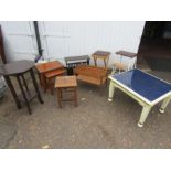 A job lot of various furniture
