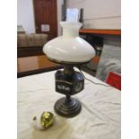 Oil lamp converted to electric