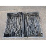 2 Boxes of plastic garden ground spikes