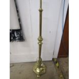 A Brass standard lamp