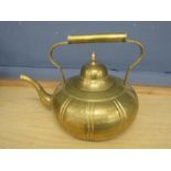 A brass kettle