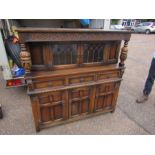 Oak Old Charm style court cabinet