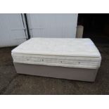 Single divan bed with mattress