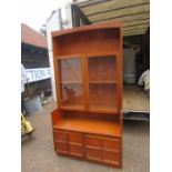 Nathan display cabinet with 2 door cupboard to base