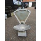 Vintage Isle of Ely shop scales with broken glass to back