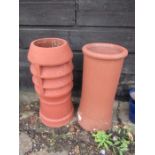 2 Terracotta chimneys