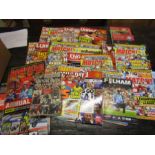 Football magazines, a book and anual from early 00's