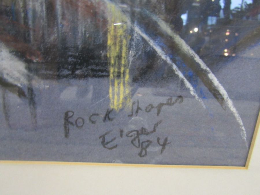 'Eigar' Original pastel 'Rock shapes' 1984 65X80cm - Image 2 of 3