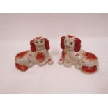 Pair of ceramic mantel dogs