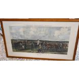 Harris & Summers after J F Herring Sr./ Fore's National Sports, Racing Plate 1 "Saddling" framed and