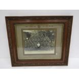 A framed vintage photo of Scots guards 1918