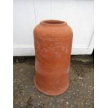 A terracotta rhubarb forcer