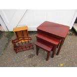 Nest of tables, magazine rack and CD storage unit