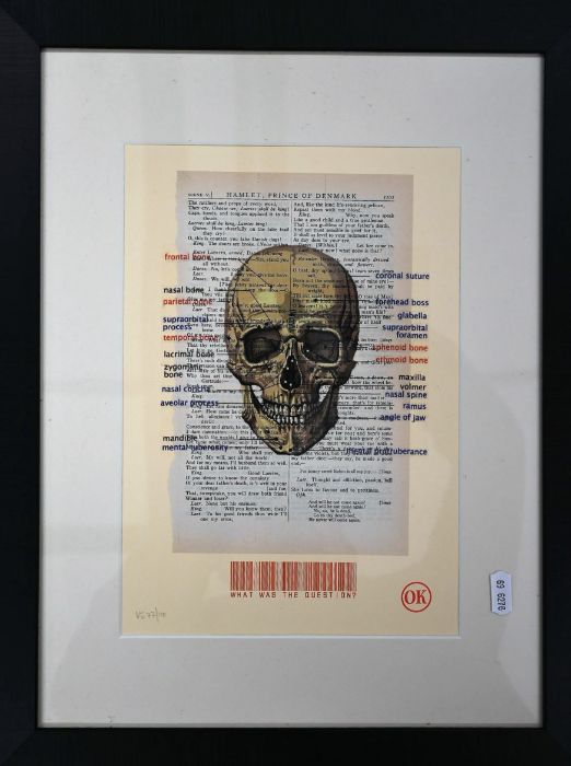Orson Kartt Contemporary artist mixed media limited print 77/100 from the Panter & Hall gallery