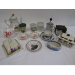 Bridgewater, Spode, Norfolk Delft, Holkham pottery, Carltonware- mixed china and pottery