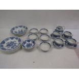 Ridgeway blue and white part dinner set