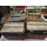 A job lot of records to include LPs in cases, HMV 78s etc