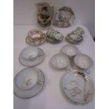 Oriental part tea sets and Pheonixware jug