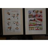 Fived signed and framed Annie Tempest prints