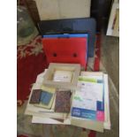 Art equipment including paper, boards, portfolio cases and picture mounts etc