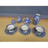 Chinese cups and saucers and ginger jars etc