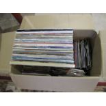 Box of LP's and 45's