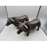 2 Heavy resin bull/Turo statues H17cm approx