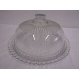 A French glass cake dome