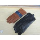 2 Pairs of leather gloves by M&S and Jaeger