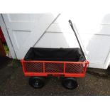 A Sherpa garden trolley/wagon- great condition with liner