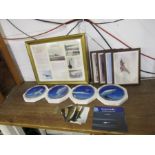 Concorde items including plates and framed memorabilia etc