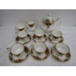 Royal Albert 'Country Roses' tea set for 6