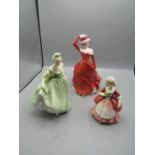 3 Royal Doulton figurines