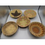 African woven bowls
