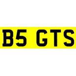 B5 GTS Registration plate and retention document