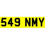 Retention Document for Reg plate 549 NMY