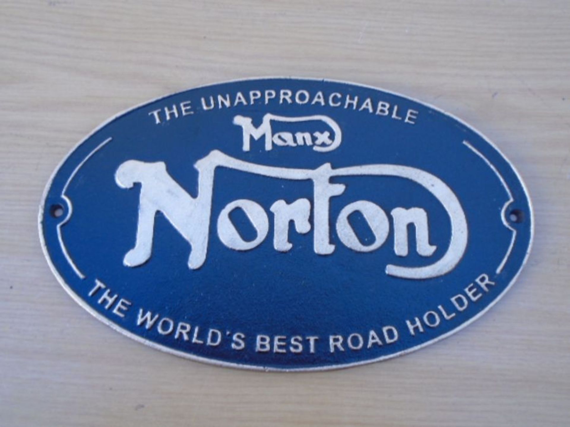 Manx Norton plaque