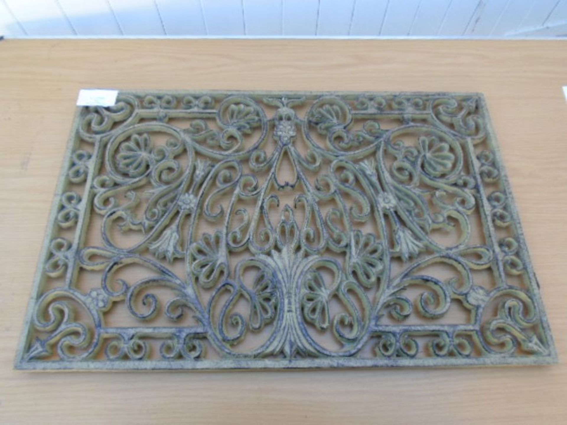 rectangular cast iron door mat