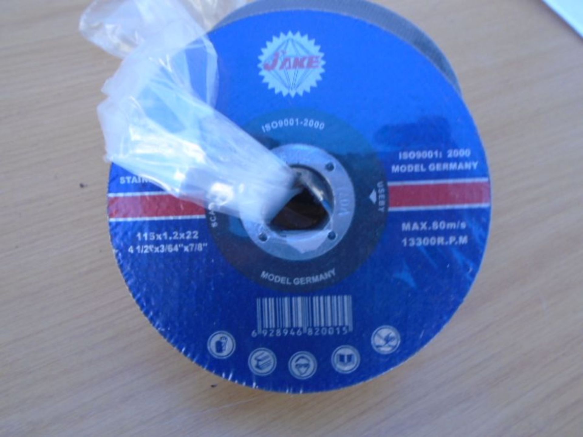 50x4-1/2"stainless zip discs - Image 2 of 2