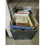 2 boxes of various books