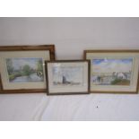 3 signed watercolours