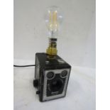 A Kodak Brownie lamp- made by a local gent