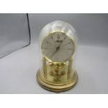 A Haller anniversary domed clock 17cmH