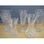 5 quality crystal vases inc Stuart glass