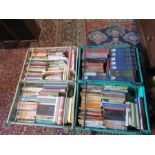 4 crates of mixed books