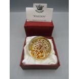A Royal Crest paperweight 'Poseidon' in box