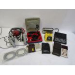 Vintage electronics including Sinclair ZX81, Tandberg microphone and Sony Walkman